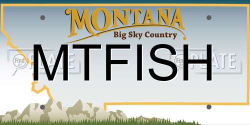 MTFISH Montana License Plate