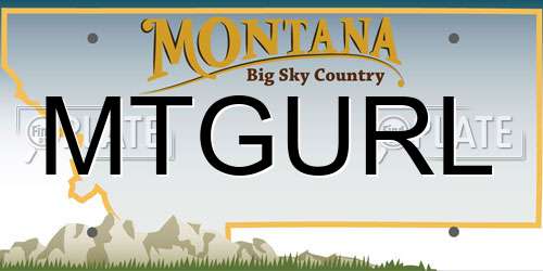 MTGURL Montana License Plate