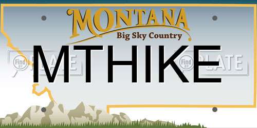 MTHIKE Montana License Plate