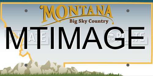 MTIMAGE Montana License Plate