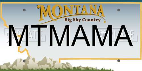 MTMAMA Montana License Plate