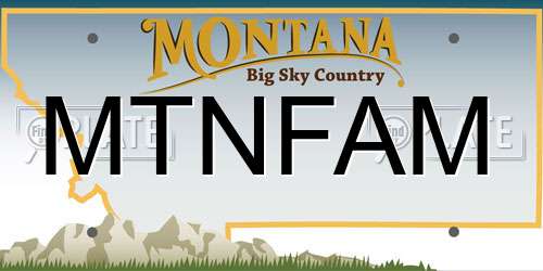 MTNFAM Montana License Plate
