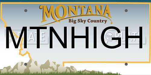 MTNHIGH Montana License Plate