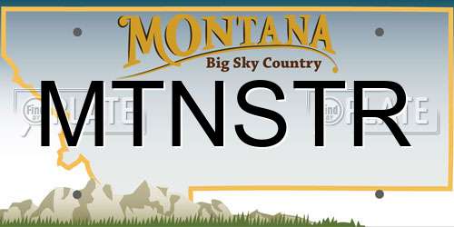 MTNSTR Montana License Plate