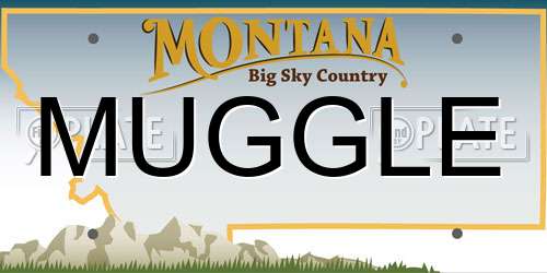 MUGGLE Montana License Plate