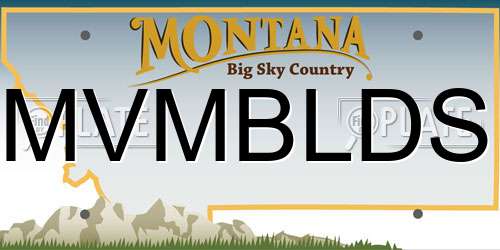 MVMBLDS Montana License Plate