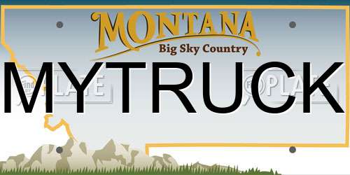 MYTRUCK Montana License Plate