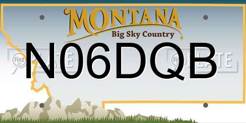 N06DQB Montana License Plate