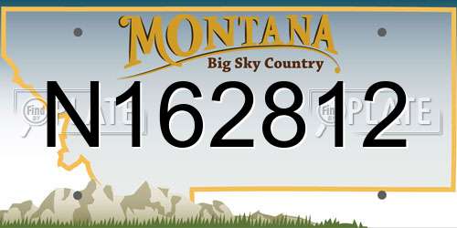 N162812 Montana License Plate