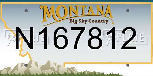 N167812 Montana License Plate
