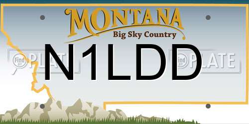 N1LDD Montana License Plate
