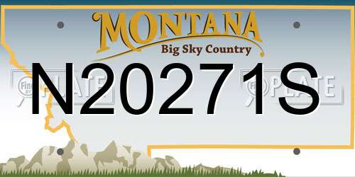 N20271S Montana License Plate