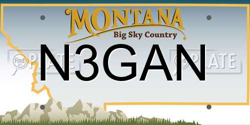 N3GAN Montana License Plate