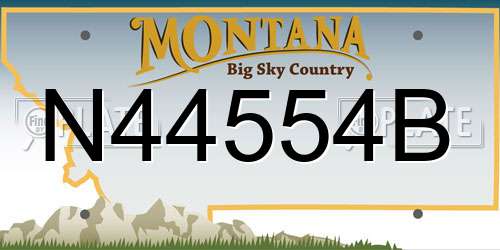 N44554B Montana License Plate