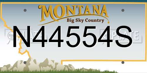 N44554S Montana License Plate