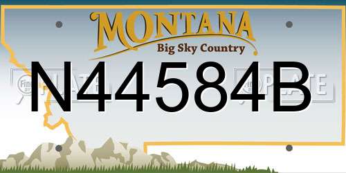 N44584B Montana License Plate