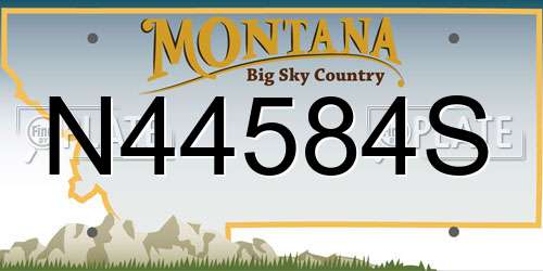 N44584S Montana License Plate