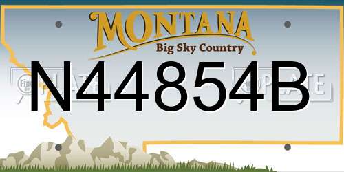 N44854B Montana License Plate