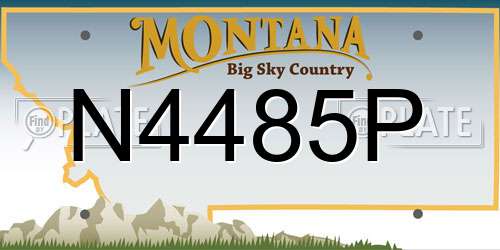 N4485P Montana License Plate