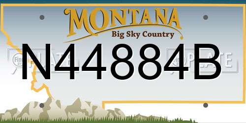 N44884B Montana License Plate