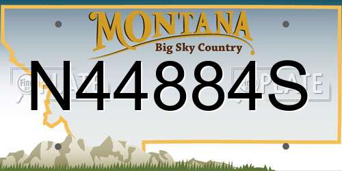 N44884S Montana License Plate