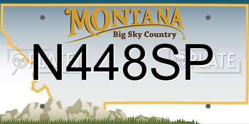 N448SP Montana License Plate