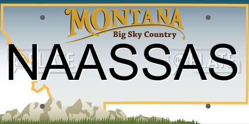NAASSAS Montana License Plate