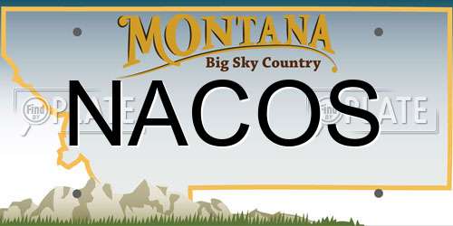 NACOS Montana License Plate