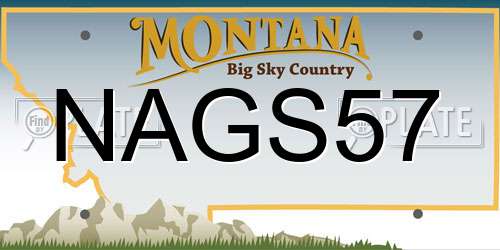 NAGS57 Montana License Plate