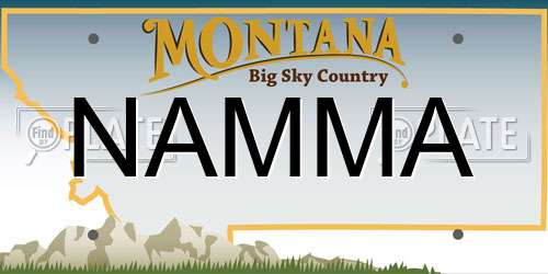 NAMMA Montana License Plate