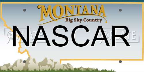 NASCAR Montana License Plate
