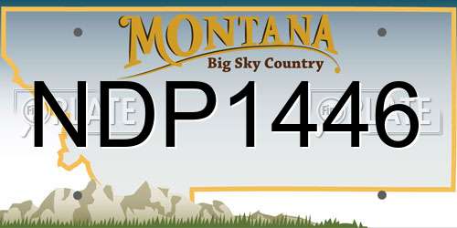 NDP1446 Montana License Plate