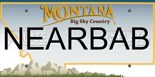 NEARBAB Montana License Plate