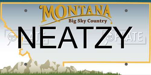 NEATZY Montana License Plate
