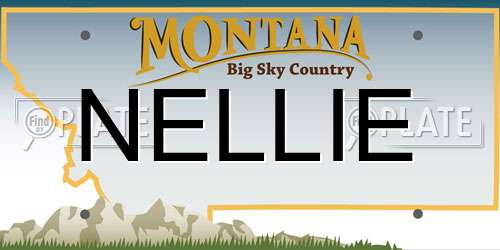NELLIE Montana License Plate