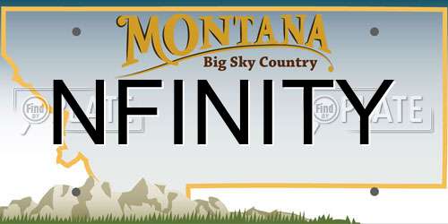 NFINITY Montana License Plate