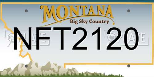 NFT2120 Montana License Plate