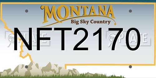 NFT2170 Montana License Plate