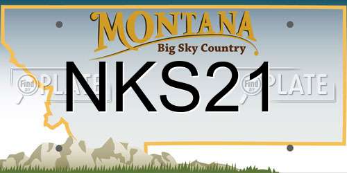 NKS21 Montana License Plate