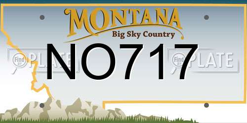 NO717 Montana License Plate