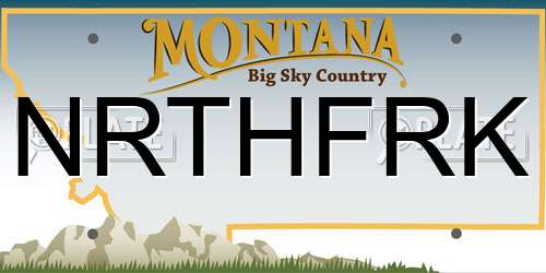 NRTHFRK Montana License Plate