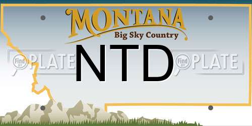 NTD Montana License Plate