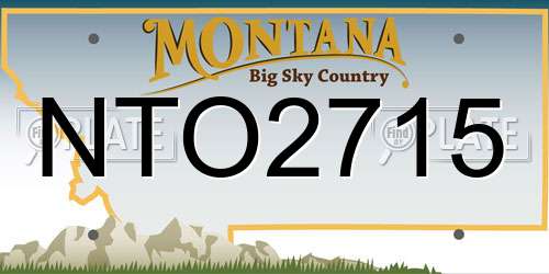 NTO2715 Montana License Plate