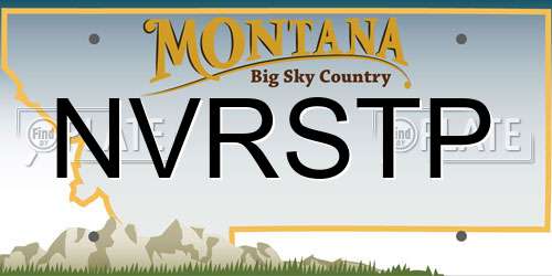 NVRSTP Montana License Plate