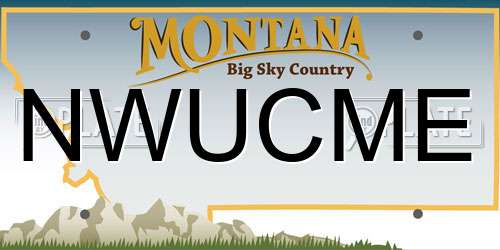 NWUCME Montana License Plate
