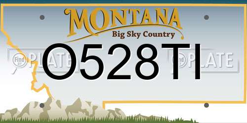 O528TI Montana License Plate