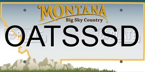 OATSSSD Montana License Plate