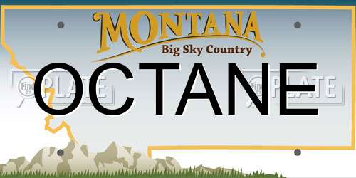 OCTANE Montana License Plate