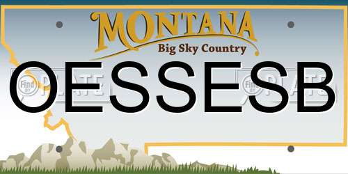 OESSESB Montana License Plate