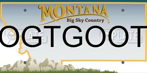 OGTGOOT Montana License Plate